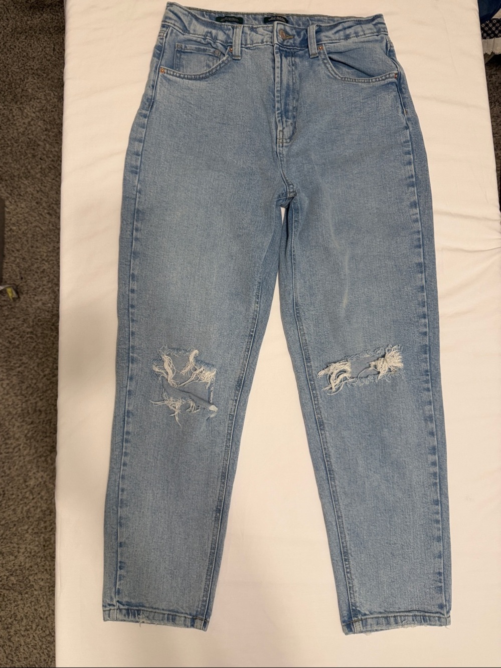 wild fable Light Blue Distressed Boyfriend Jeans